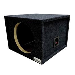 King Boxes - S10v S10v 10-in. Single-speaker Ported Carpeted Enclosure - Black