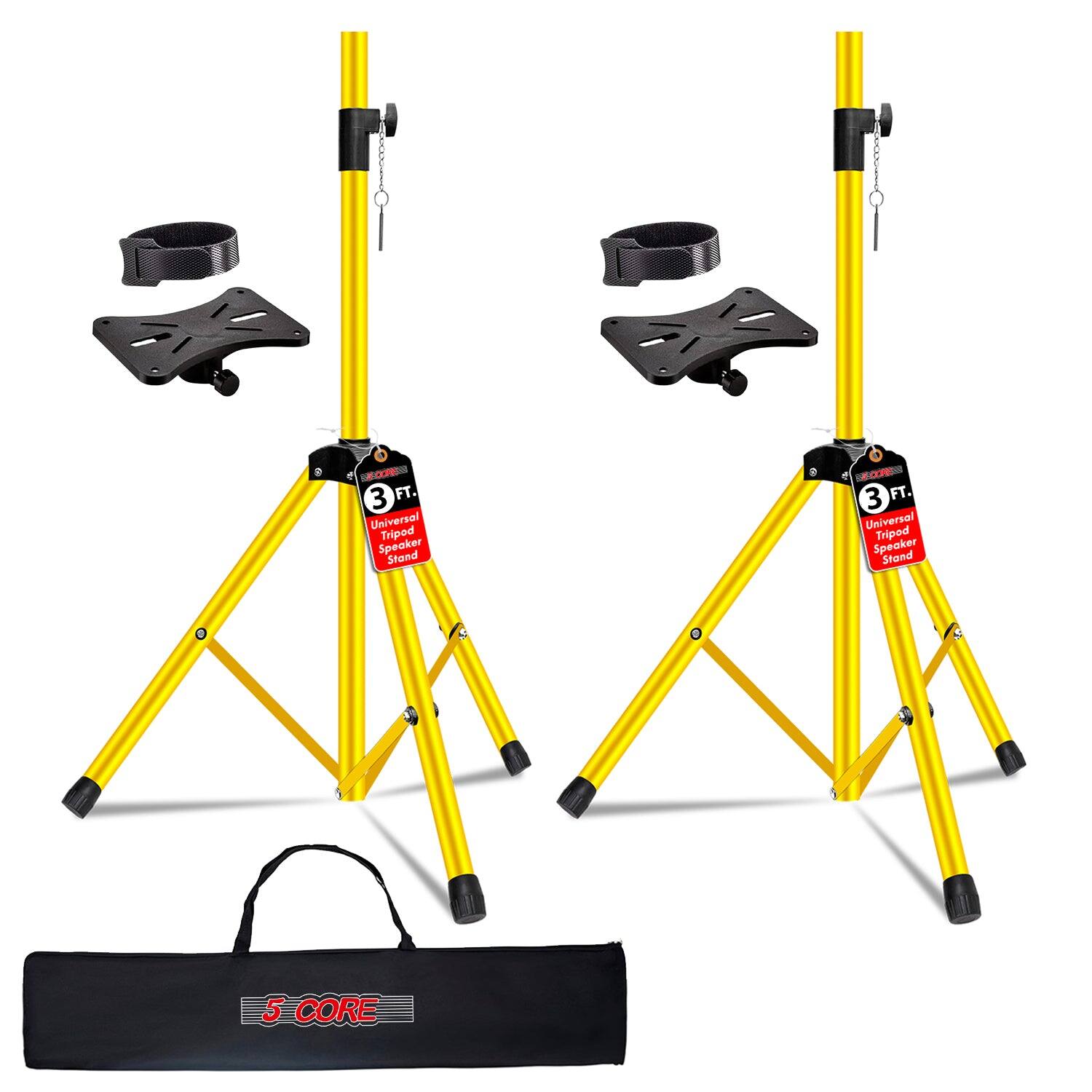 3 FT. Universal Tripod Speaker Stand  
5 CORE