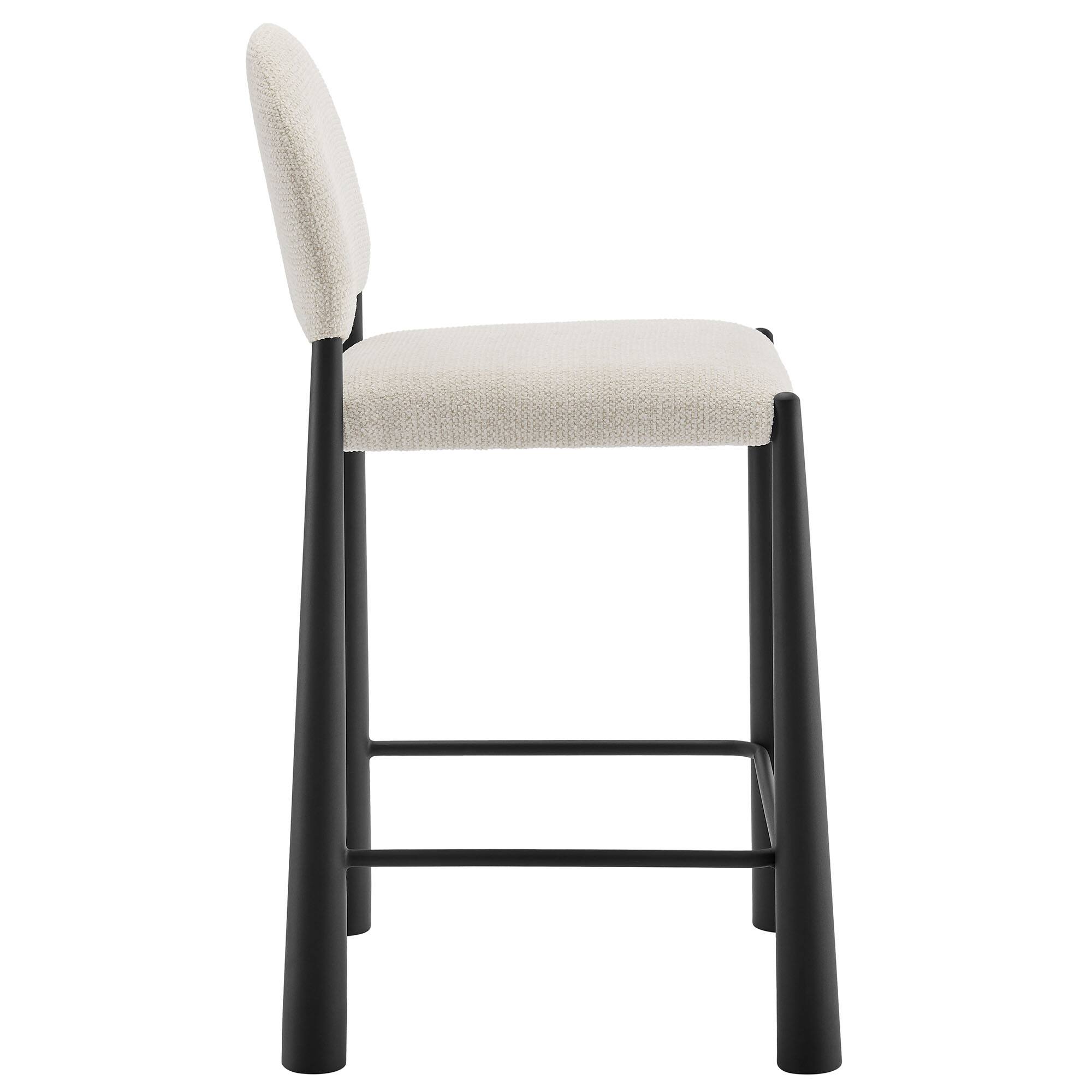 Alt View 1. Modway - Hayley Upholstered Fabric Counter Stool by Modway - 0.