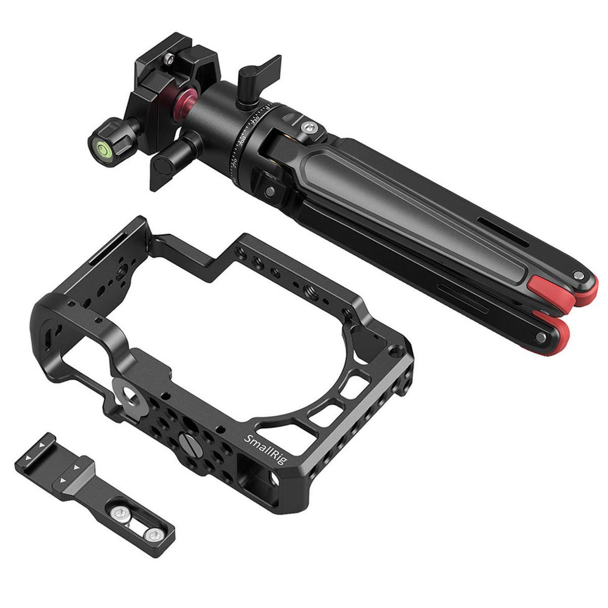 Alt View 2. Smallrig - SmallRig Vlog Kit, Cage, Mini Tripod for Sony A6100/A6300/A6400/A6500.