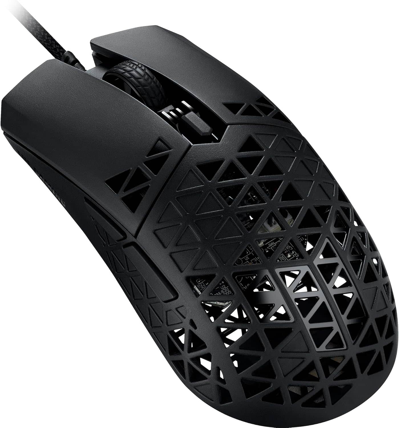 ASUS - TUF M4 Air Wired Gaming Mouse P307 Durable and Ultralight Air Shell Design 16,000 dpi Optical Sensor Six Tactile - Wired - Black