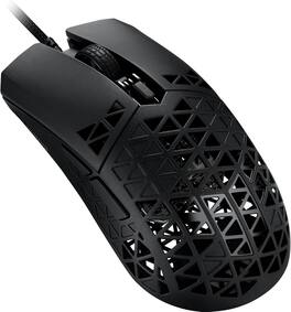 ASUS - TUF M4 Air Wired Gaming Mouse P307 Durable and Ultralight Air Shell Design 16,000 dpi Optical Sensor Six Tactile - Wired - Black