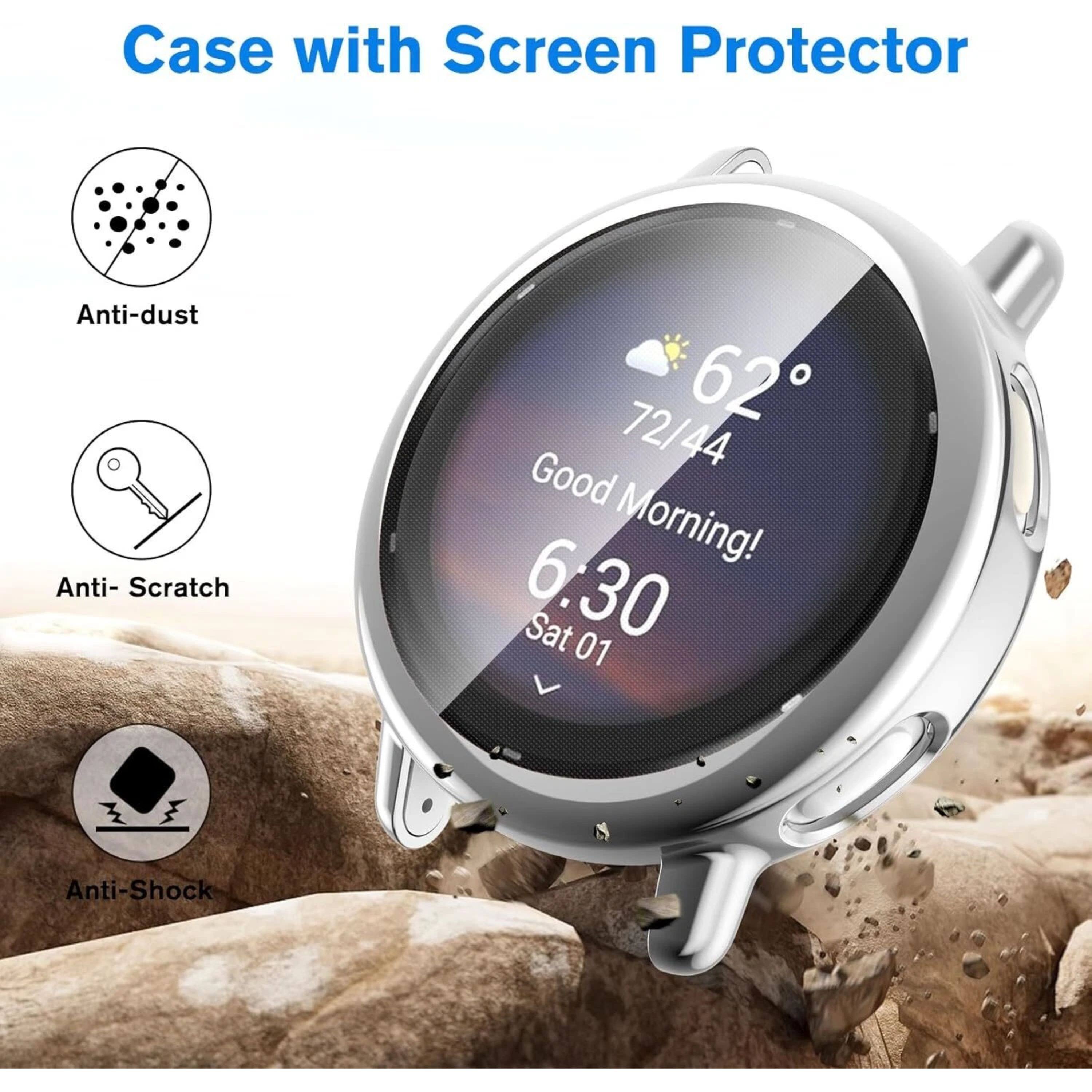 Case with Screen Protector  
Anti-dust  
Anti-Scratch  
Anti-Shock  

62°  
72/44  

Good Morning!  
6:30  
Sat 01