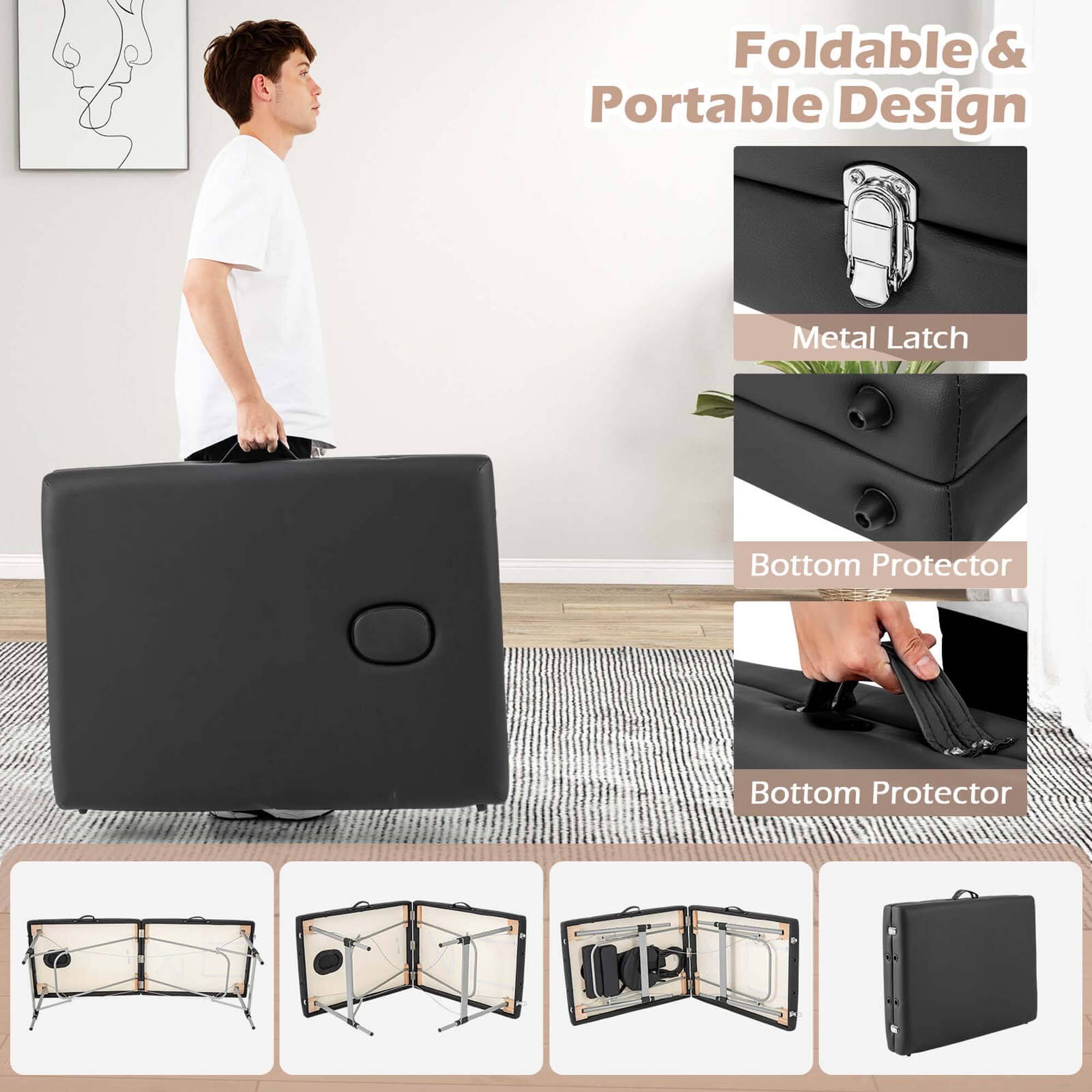 Foldable & Portable Design

Metal Latch

Bottom Protector

Bottom Protector