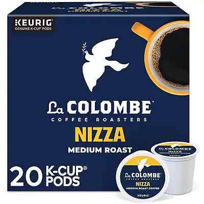 ROSLONEE KEURIG GENUINE K-CUP PODS
La COLOMBE COFFEE ROASTERS
NIZZA
MEDIUM ROAST
20 K-CUP PODS
NIZZA
MEDIUM ROAST COFFEE