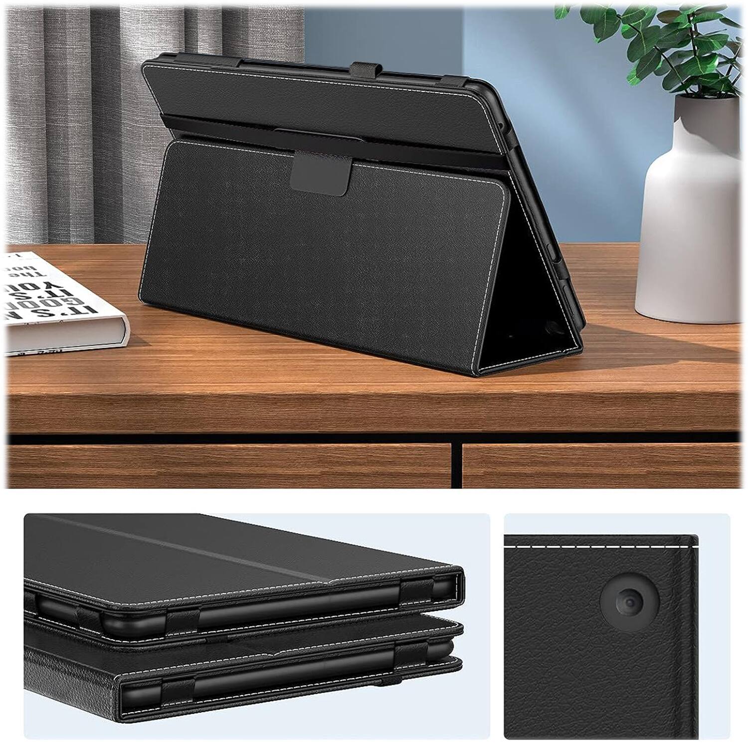 Alt View 14. SaharaCase - EliteFold Folio Case for Samsung Galaxy Tab A9+ - Scorpion Black.