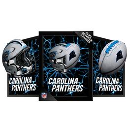 Sporticulture - Carolina Panthers 14" x 18" Framed 3D Lenticular Art - Blue