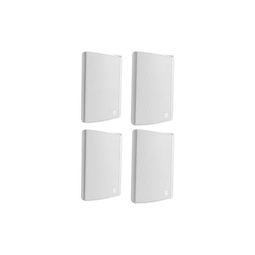 Front. Definitive Technology - Definitive Technology Dymension AW-450 Outdoor Speaker Bundle 2 Pairs,IP66 Surface-Mount with 4.5" Woofer (White) - White.