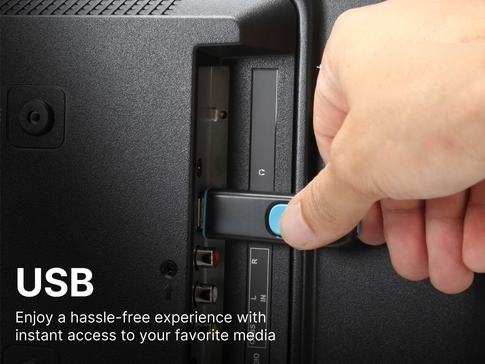 USB C R L IN Enjoy a hassle-free experience with instant access to your favorite media CBS OIC