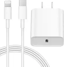 Front. Core Tech - Core Tech 20W USB-C Fast Charger with 6 ft Cable – PD Wall Charger for iPhone 14/13/12/11/X/XS/XR, iPad (Fast Charging,.