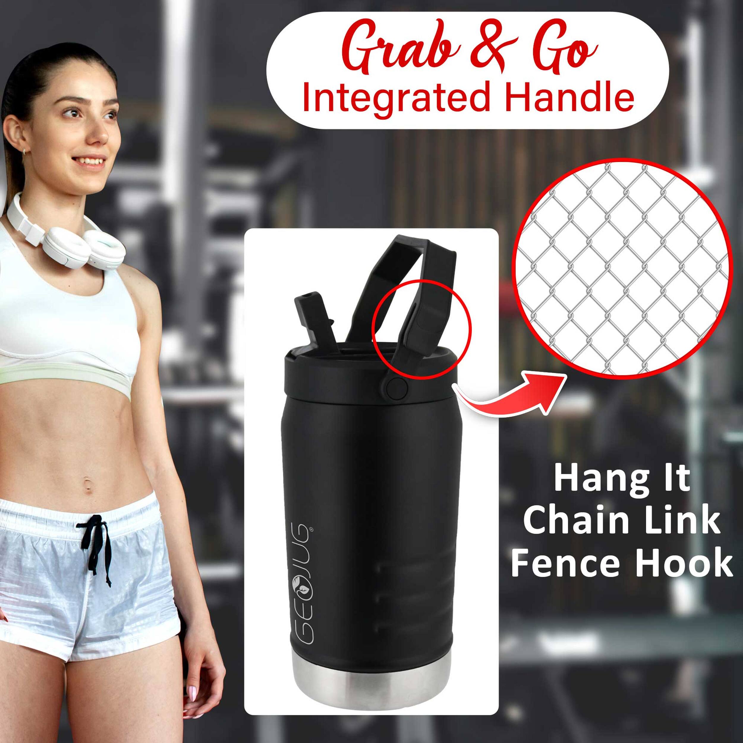 Grab & Go Integrated Handle GEOJUG Hang It Chain Link Fence Hook