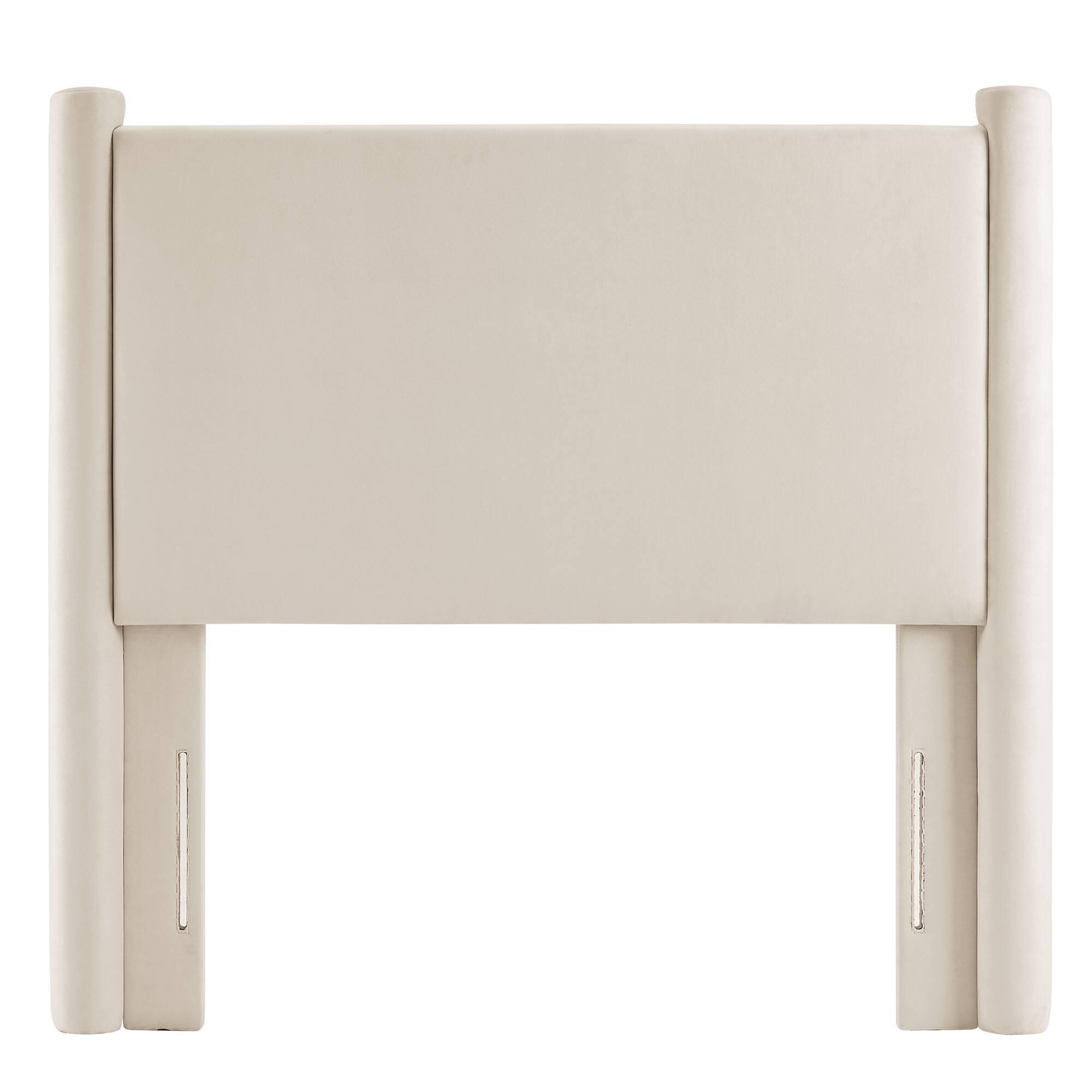 Back. Modway - Rael Performance Velvet Twin Headboard by Modway - Ivory.
