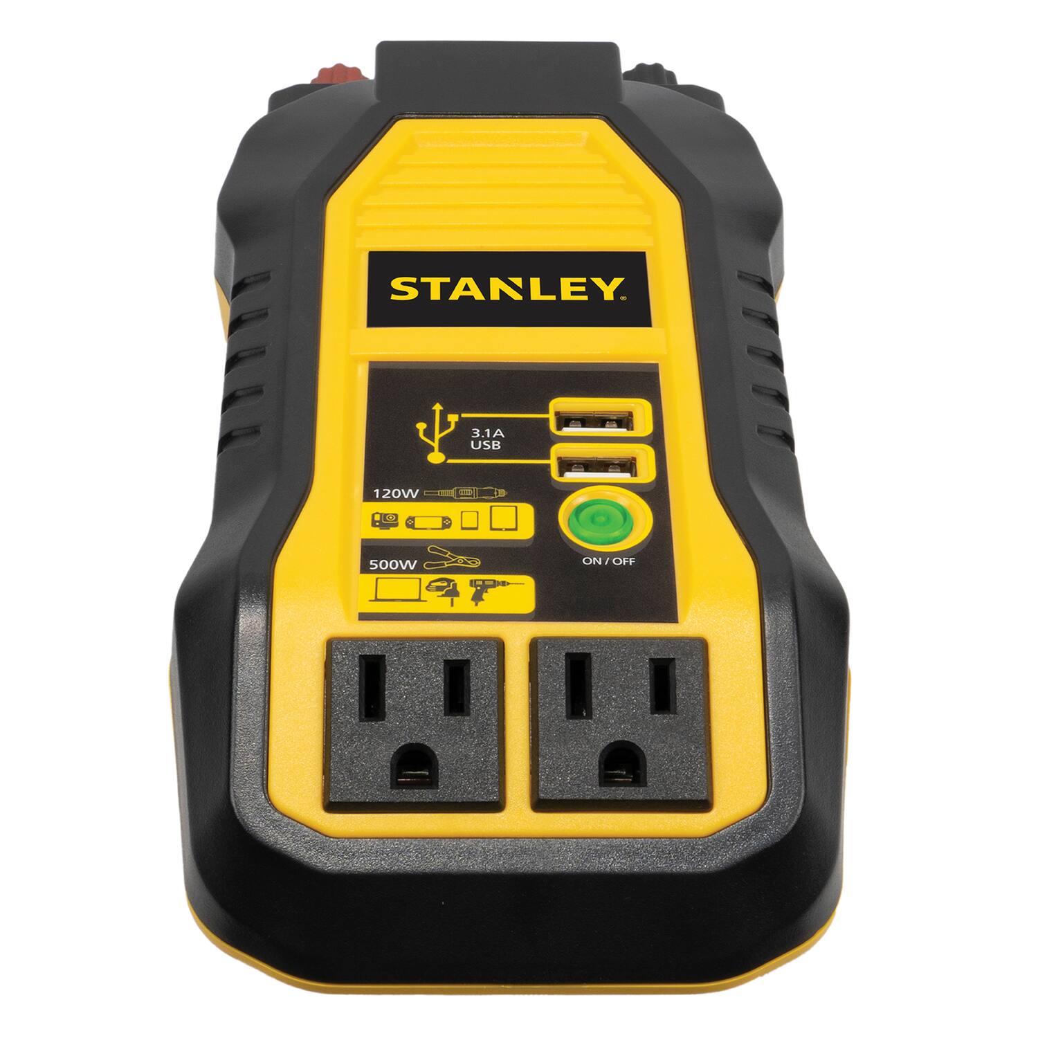 STANLEY  
3.1A USB 120W  
500W ON/OFF