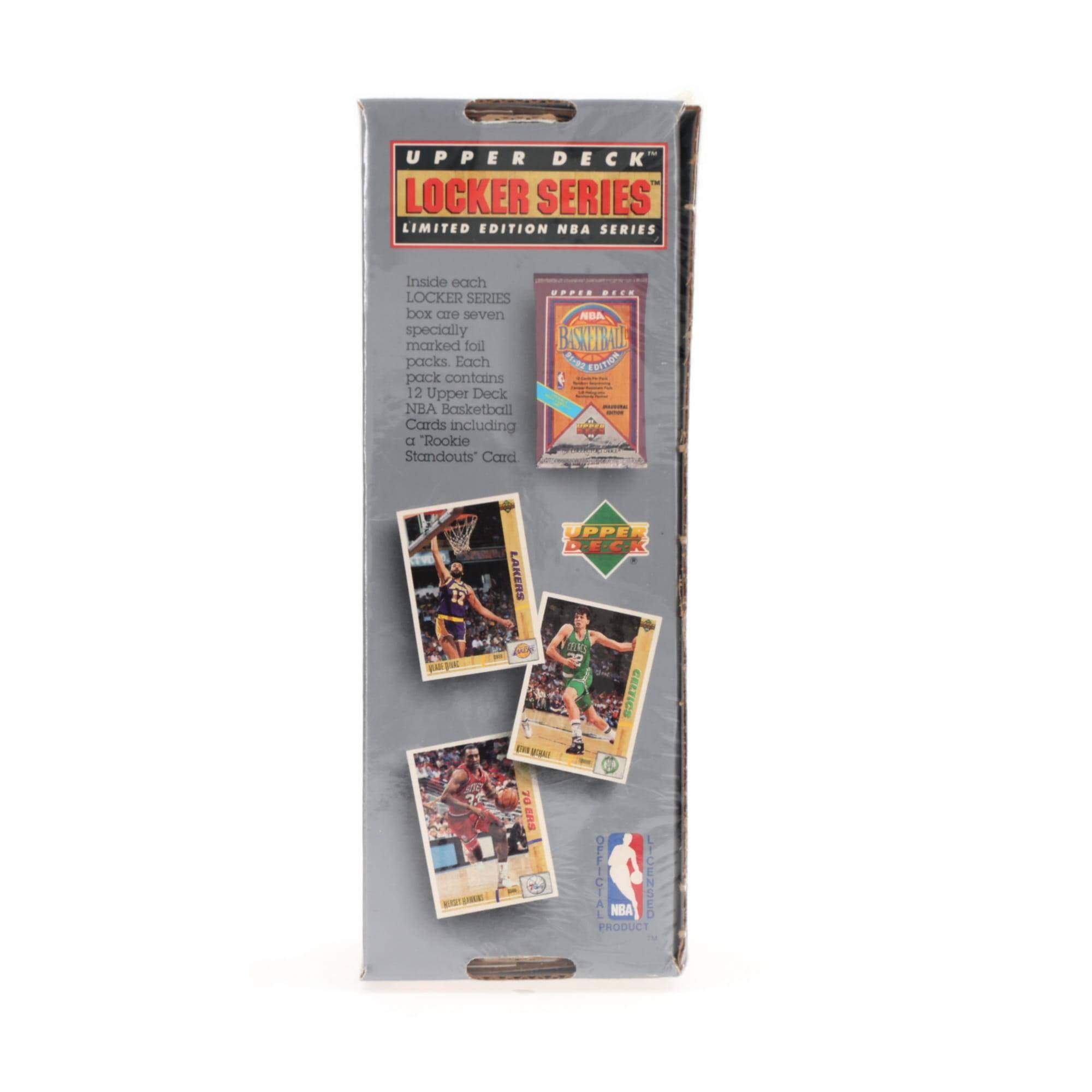UPPER DECK LOCKER SERIES LIMITED EDITION NBA SERIES

Inside each LOCKER SERIES box are seven specially marked foil packs. Each pack contains 12 Upper Deck NBA Basketball Cards including a "Rookie Standouts" Card.

UPPER DECK
LOCKER SERIES
LIMITED EDITION NBA SERIES

Inside each LOCKER SERIES box are seven specially marked foil packs. Each pack contains 12 Upper Deck NBA Basketball Cards including a "Rookie Standouts" Card.

UPPER DECK
LOCKER SERIES
LIMITED EDITION NBA SERIES

Inside each LOCKER SERIES box are seven specially marked foil packs. Each pack contains 12 Upper Deck NBA Basketball Cards including a "Rookie Standouts" Card.

UPPER DECK
LOCKER SERIES
LIMITED EDITION NBA SERIES

Inside each LOCKER SERIES box are seven specially marked foil packs. Each pack contains 12 Upper Deck NBA Basketball Cards including a "Rookie Standouts" Card.

UPPER DECK
LOCKER SERIES
LIMITED EDITION NBA SERIES

Inside each LOCKER SERIES box are seven specially marked foil packs. Each pack contains 12 Upper Deck NBA Basketball Cards including a "Rookie Standouts" Card.

UPPER DECK
LOCKER SERIES
