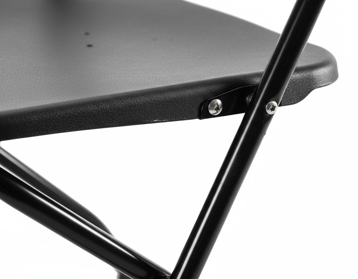 Left. AOITUN - Folding Chair 6 Pack Plastic Foldable for Dorm Room, Quality Seating for Daily Use, Ideal for Events & Gatherings - Black.