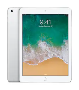 Apple - Refurbished Excellent - iPad 5th Gen A1822 (WiFi) 32GB w/ Pre-Installed Tempered Glass - Silver