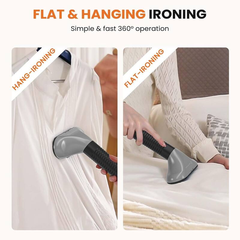 FLAT & HANGING IRONING  
Simple & fast 360° operation  

HANG-IRONING  

FLAT-IRONING