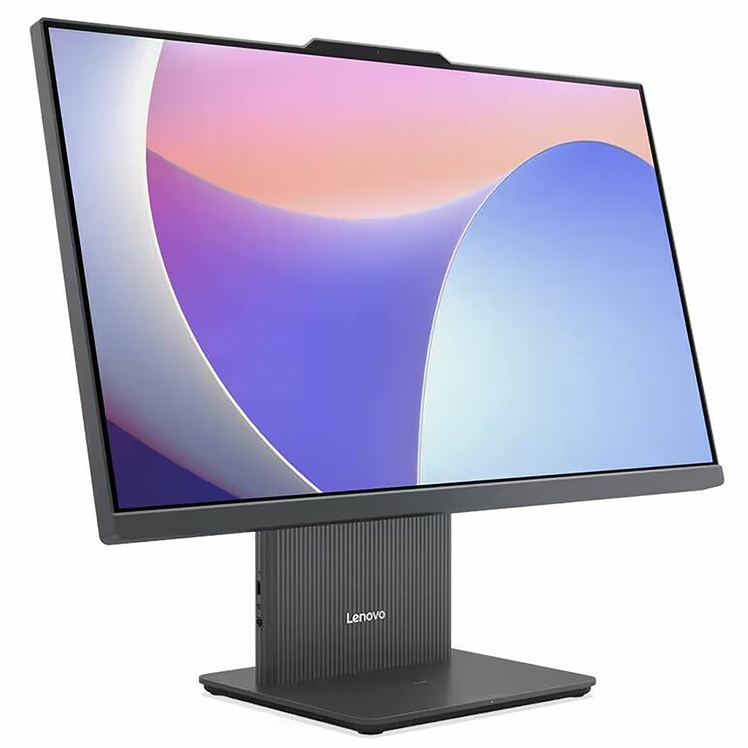 Angle. Lenovo - IdeaCentre 27" Full HD Touchscreen All-in-One - Intel Core i7-13620H - 16GB Memory - 512GB SSD - Luna Gray.