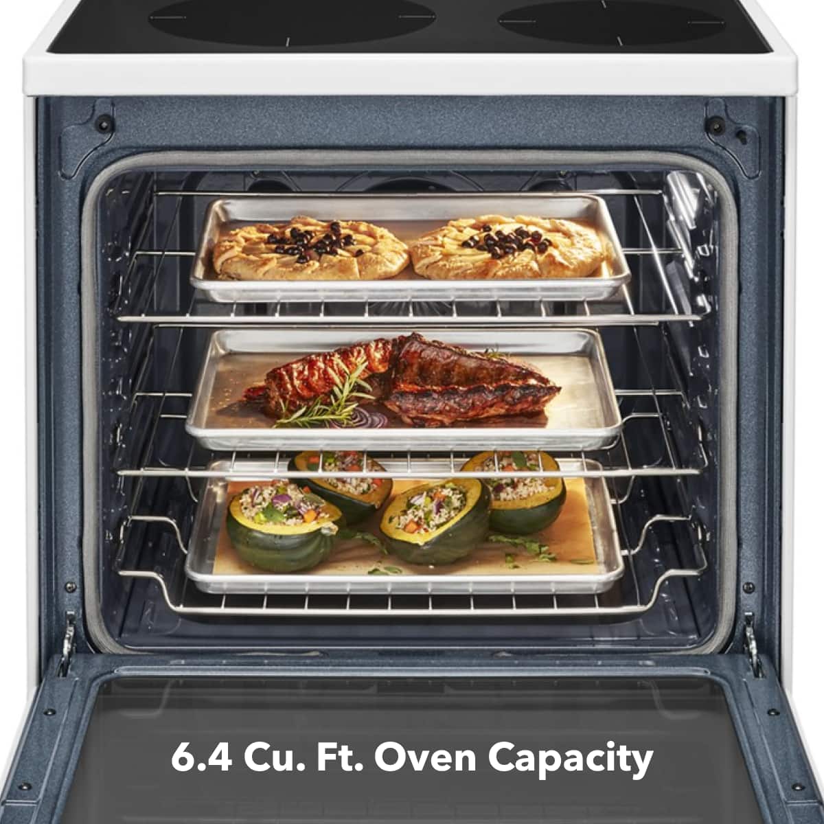 6.4 Cu. Ft. Oven Capacity
