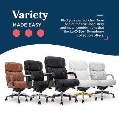 La Z Boy Symphony Executive Mid Back Bonded Leather Office