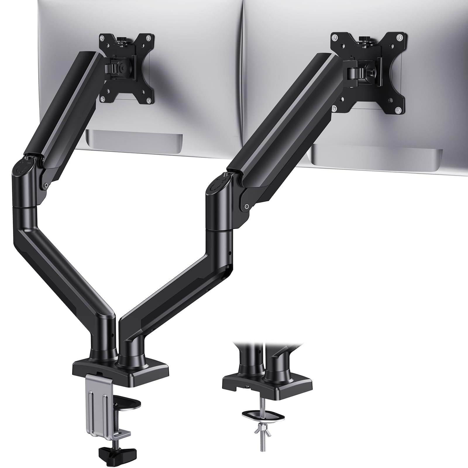 ThinkLink Electronic - Dual Monitor Mount Monitors Arm Max Stand Advanced System Height-adjustable tilt swivel rotate Vesa Standard - Default