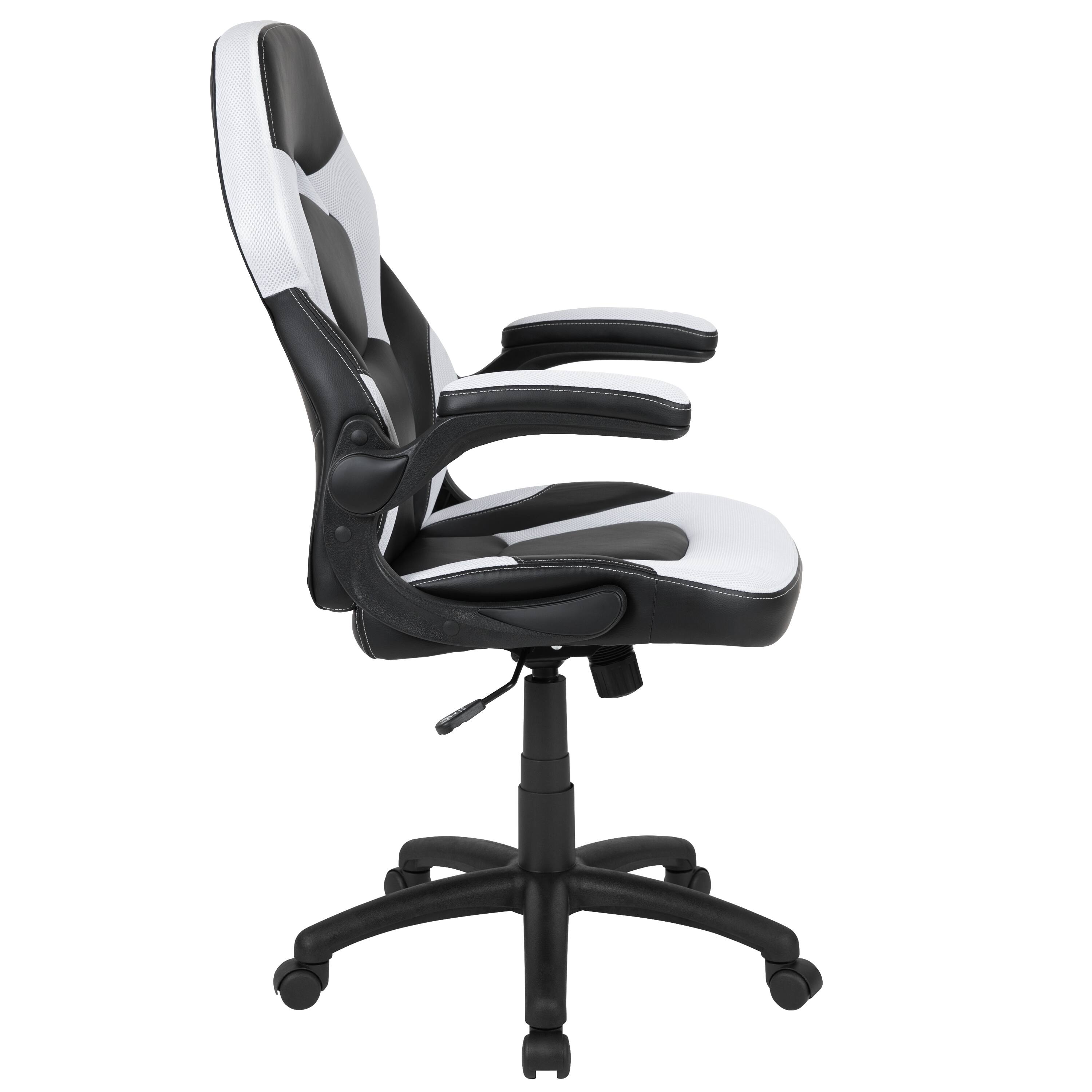 Alt View 6. Emma + Oliver - Z100 Gaming Chair Racing Office Ergonomic Computer PC Adjustable Swivel Chair - White.