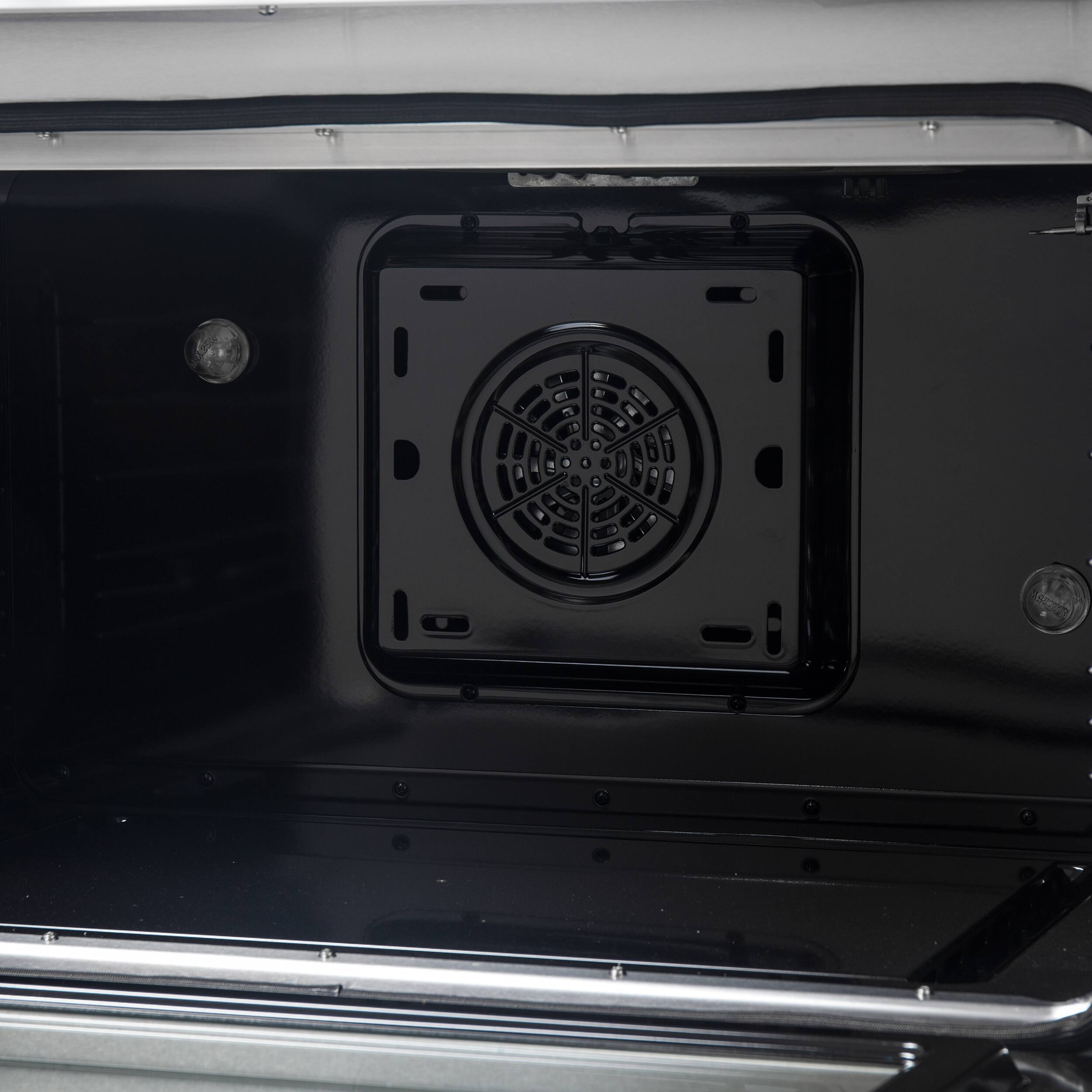 Alt View 4. Forno Appliances - Galiano 5.36 Cu. Ft. Freestanding Dual Fuel Electric Range with Convection Oven - White Door.