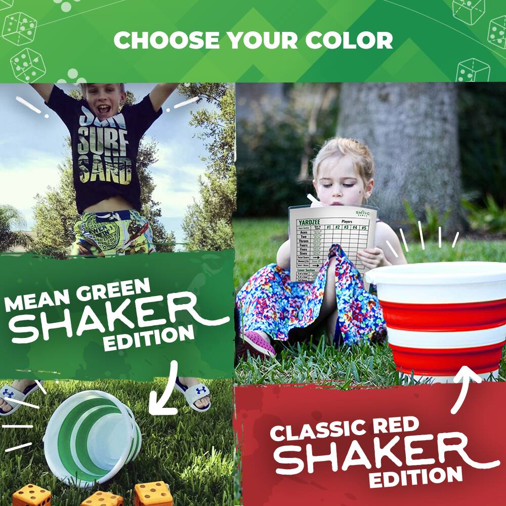 CHOOSE YOUR COLOR

MEAN GREEN SHAKER EDITION

CLASSIC RED SHAKER EDITION