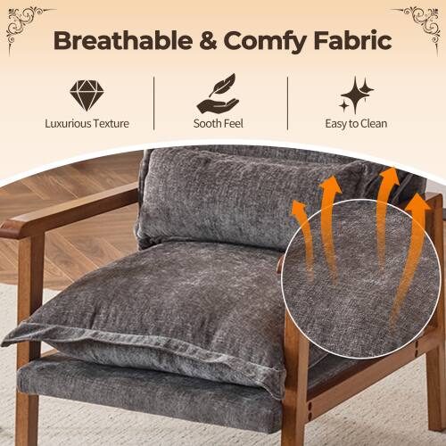 Breathable & Comfy Fabric  
Luxurious Texture  
Sooth Feel  
Easy to Clean