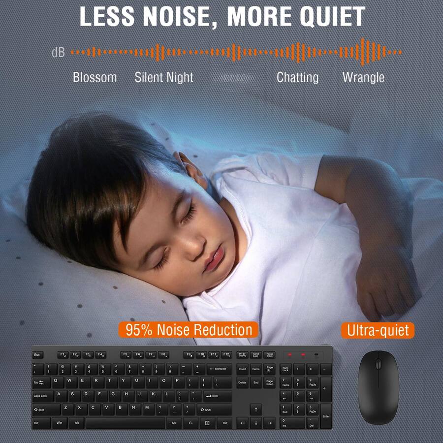 Cottage Core Computer Mouse COTTAGE And Mouse Combo Silent Full Size Cordless Usb 2 4ghz Lag free ...