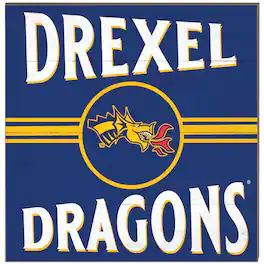 Jardine - Drexel Dragons 10'' x 10'' Retro Team Plaque - Navy