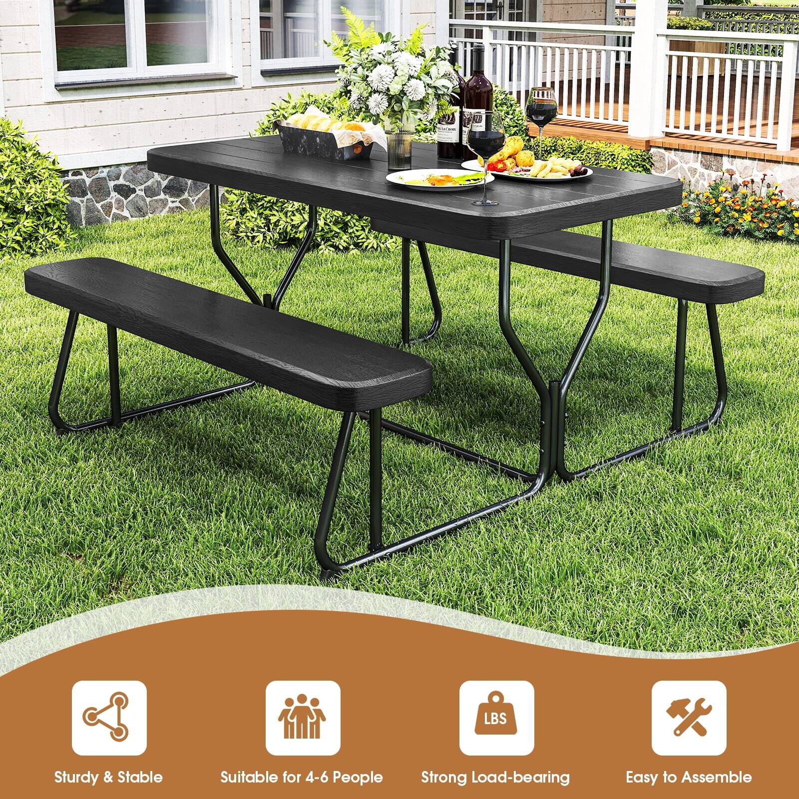 - Sturdy & Stable
- Suitable for 4-6 People
- Strong Load-bearing
- Easy to Assemble