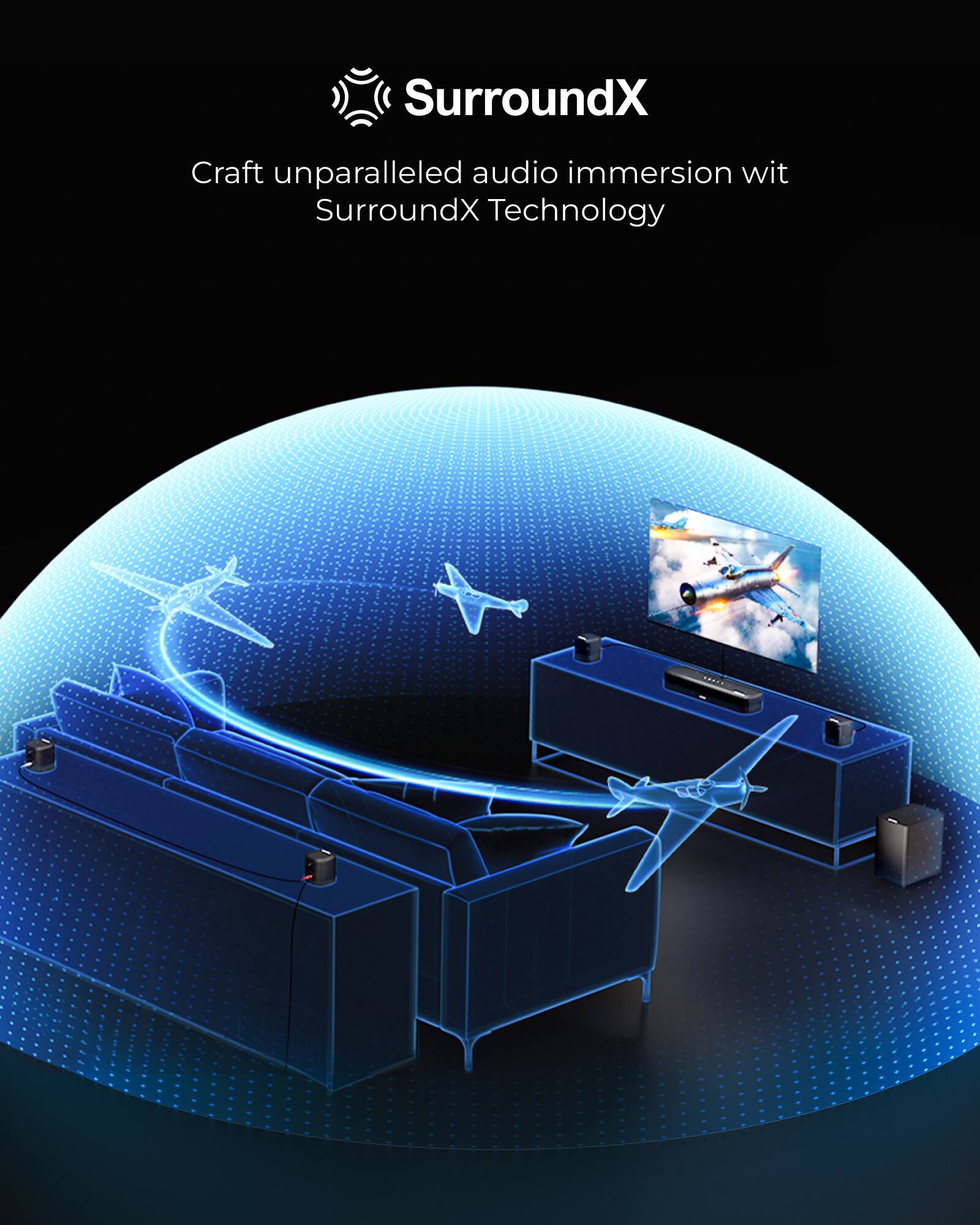 Craft unparalleled audio immersion wit SurroundX Technology