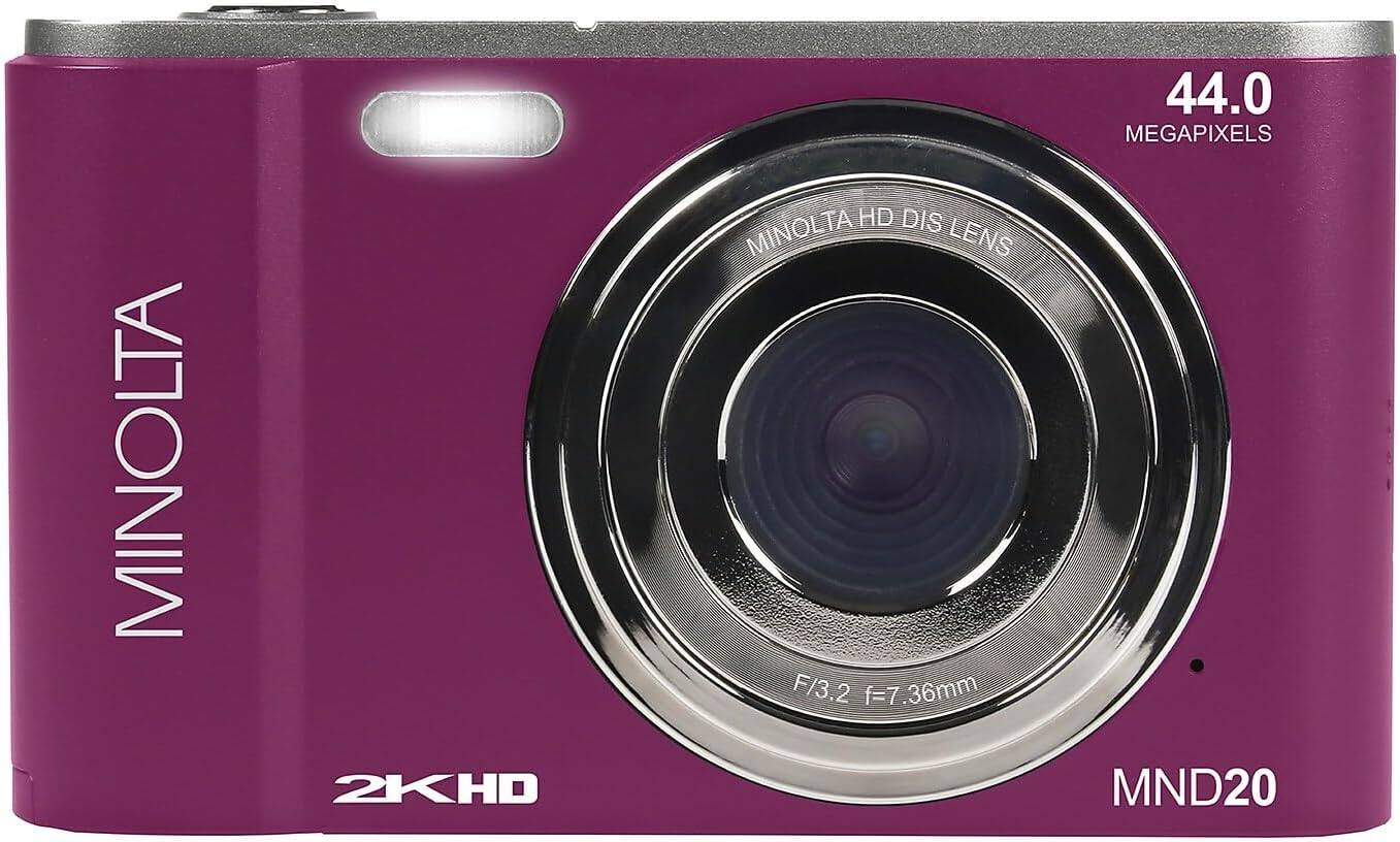 MINOLTA  
2KHD  
MINOLTA HD DIS LENS  
F/3.2 f=7.36mm  
44.0 MEGAPIXELS  
MND20