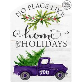 Jardine - TCU Horned Frogs 16'' x 22'' Holiday Marquee Sign - White