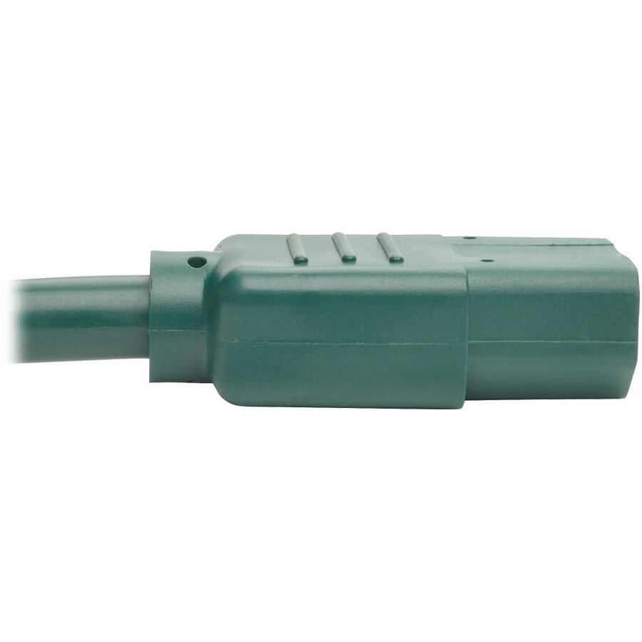 Alt View 2. Tripp Lite - Tripp Lite by Eaton PDU Power Cord C13 to C14 - 10A 250V 18 AWG 6 ft. (1.83 m) Green - For Computer, Scanner, Printer - Green.