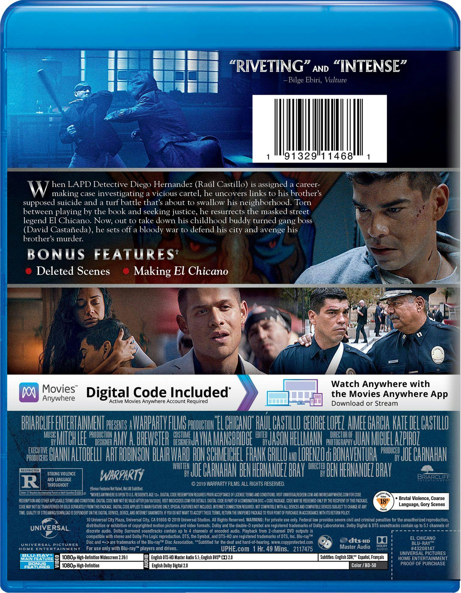 Back. El Chicano   - BLU-RAY.