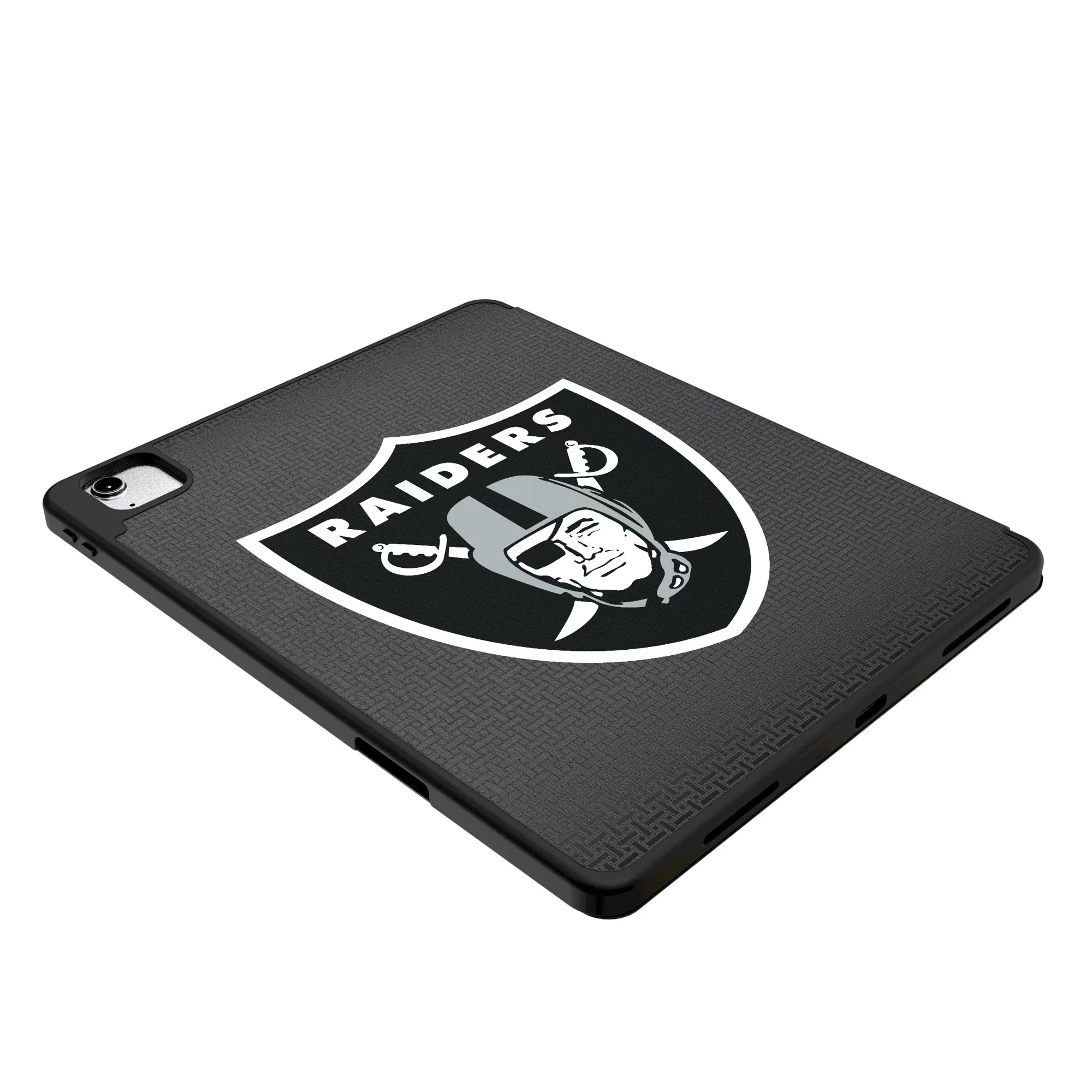 Alt View 2. Keyscaper - Las Vegas Raiders iPad Case - 7/8/9 Gen / 10.5in Pro / 3rd Gen Air - Black.