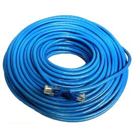 Stock Preferred - 25 ft CAT5e Ethernet Cable for PC - Blue