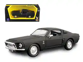 1968 Ford Mustang Shelby GT500 KR Matt Black 1/43 Diecast Model Car by Road Signature - Matte Black