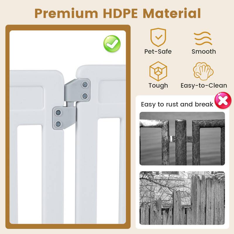 Premium HDPE Material  
Pet-Safe  
Smooth  
Tough  
Easy-to-Clean  
Easy to rust and break