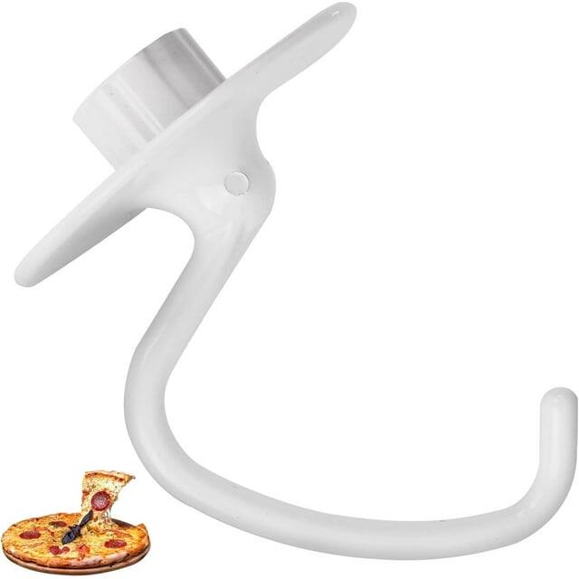 Front. KitchenAid - K45DH Coated Dough Hook for Kitchenaid Mixer - white.