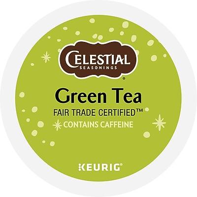 CELESTIAL SEASONINGS  
Green Tea  
FAIR TRADE CERTIFIED™  
CONTAINS CAFFEINE  
KEURIG