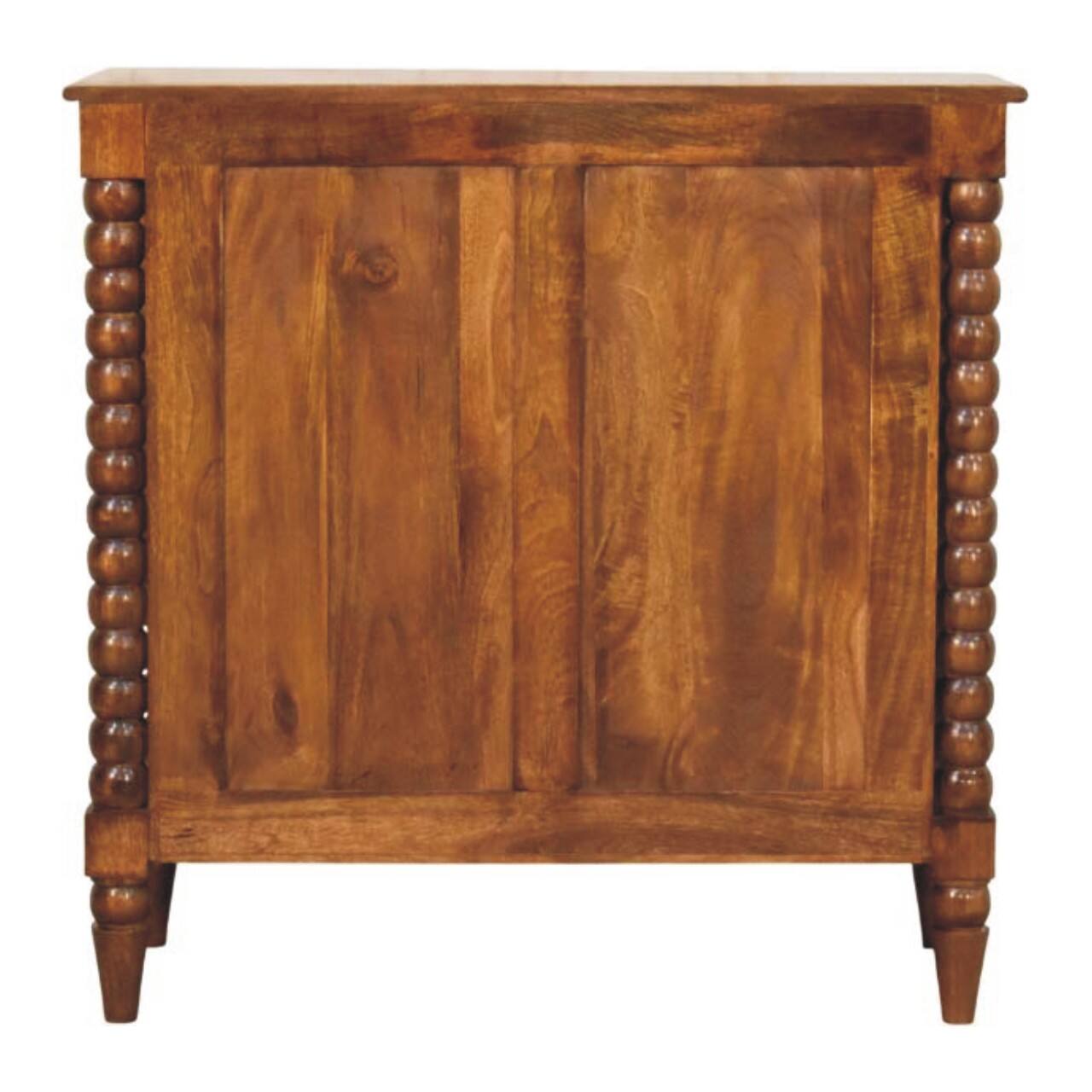 Alt View 6. Artisan Furniture - Artisan Furniture Solid Wood Spindle Three Drawer Chest, Brown - Brown.
