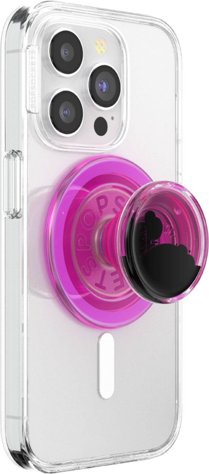 Left. PopSockets - MagSafe PopGrip Universal Magnetic Grip & Stand with Adapter Ring for Cell Phones - Tidepool Lava Lamp.