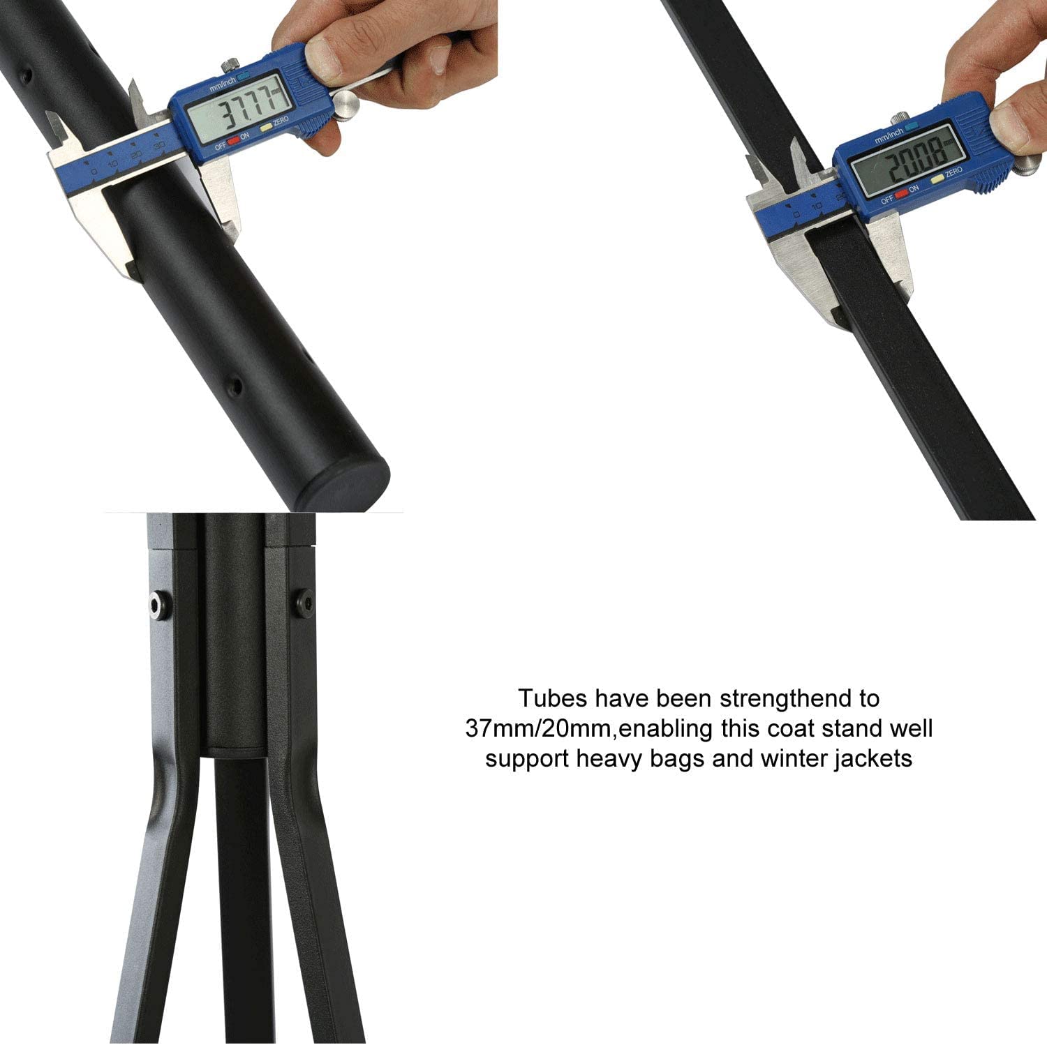1. mooch 3777 - HO 3 SY C U princh 2008 BRD - OFF

2. Tubes have been strengthened to 37mm/20mm, enabling this coat stand to well support heavy bags and winter jackets.