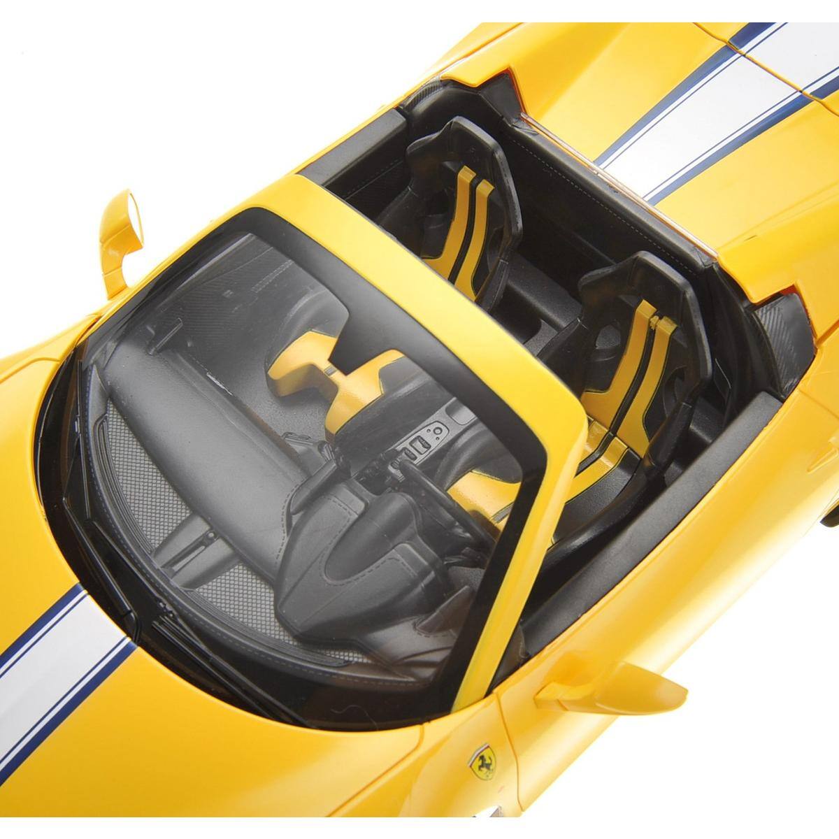 Angle. JuzToys - Remote Control Car, 1:14 RC Car Ferrari 458 Speciale A (Yellow) - Yellow.
