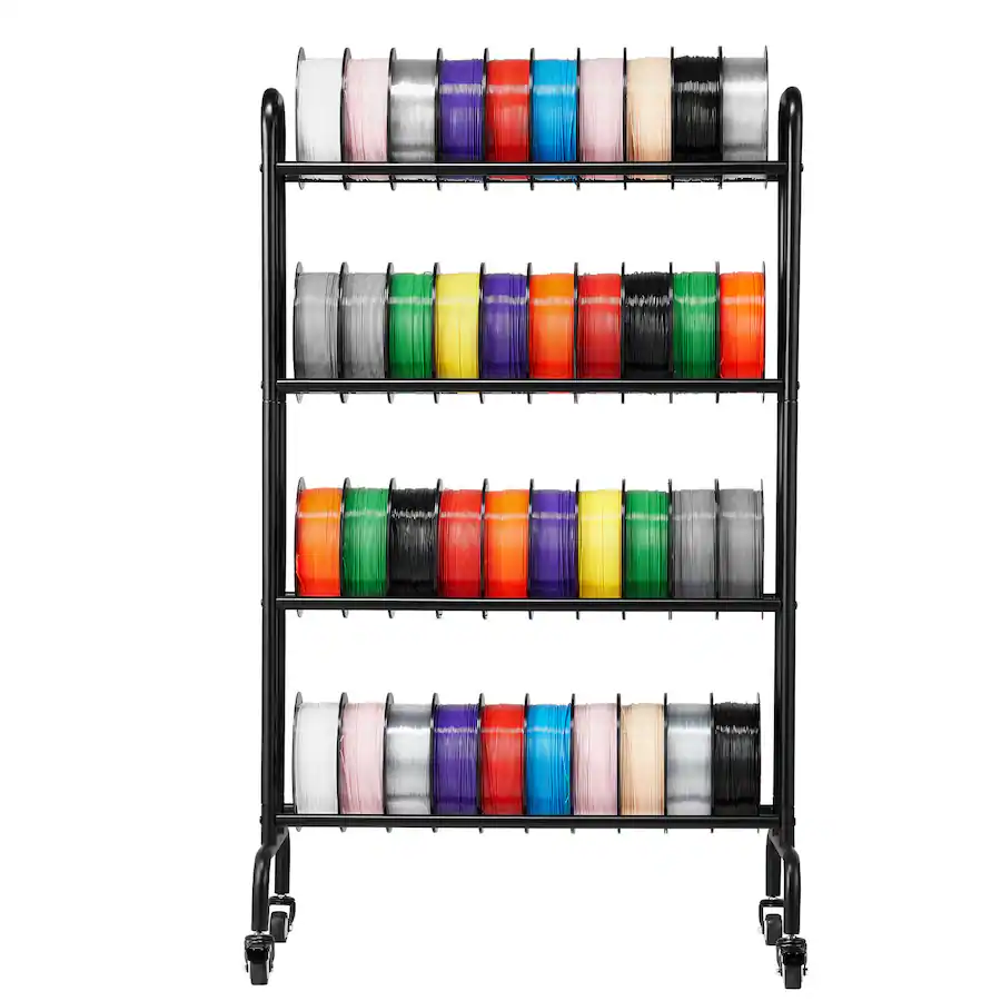 VEVOR 3D Printer Filament Storage Rack, 4 Tier Heavy Duty Storage Shelf ...