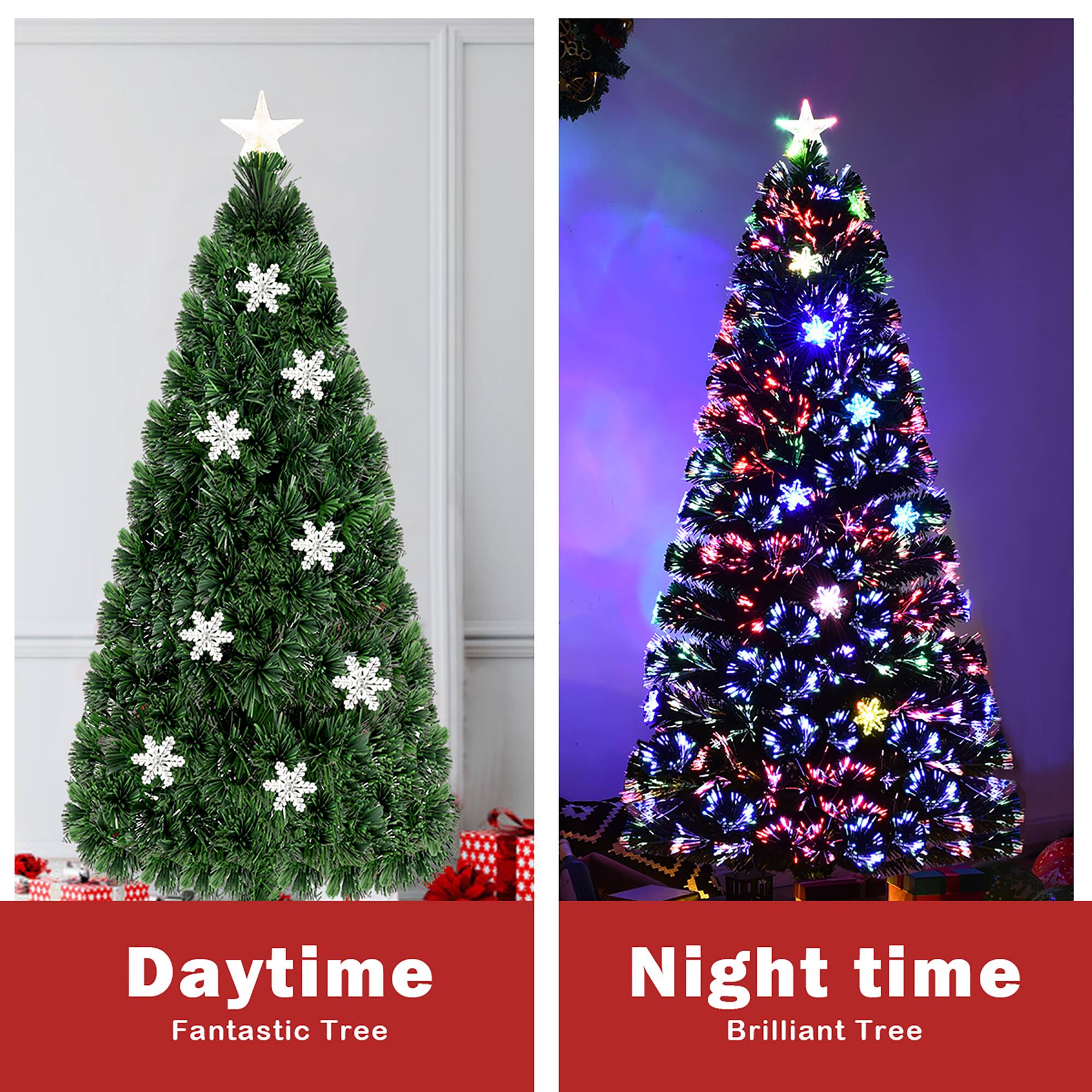 Daytime Fantastic Tree Night time Brilliant Tree