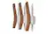 Alt View 11. TRINITY - DRAKESTONE Mid-Century Coat Rack w/ 3 Wooden Hooks White - White.
